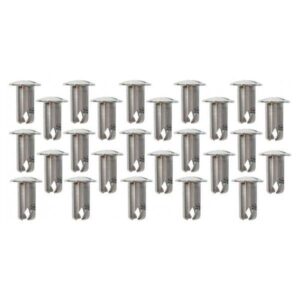 Capital Motorsports PANA5500-25 - .500 Aluminum 5/16" Dzus Buttons - (25 PK)