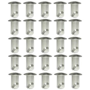 Capital Motorsports PANA6500-25 - .500 Aluminum 7/16" Dzus Buttons - (25 PK)
