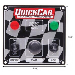 Quick Car QKC50-022 - Start-Ignition-Accessory Panel with Lights