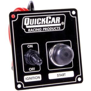 Quick Car QKC50-802 - Basic Start Ignition Switch Panel - Black