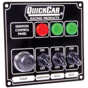Quick Car QKC50-825 - Start-Ignition-2 Accessory Black Panel with Lights