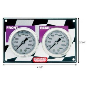 Quick Car QKC61-103 - Horizontal Mini Brake Gauge Panel