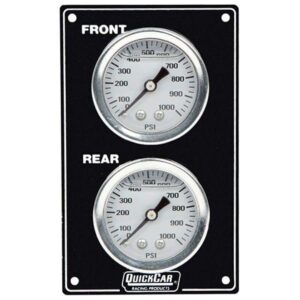 Quick Car QKC61-105 - Vertical Mini Brake Gauge Panel - Black