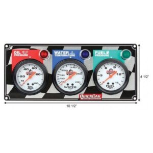 Quick Car QKC61-6012 - Standard W/T-O/P-F/P Gauge Panel