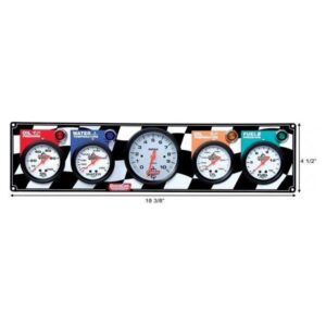 Quick Car QKC61-60513 - Standard O/P-W/T-O/T-F/P Gauge Panel - 3-3/8" Memory Tachometer