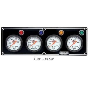 QuickCar QKC61-6721 - 4 Gauge Panel-O/P W/T O/T F/P-Black Panel