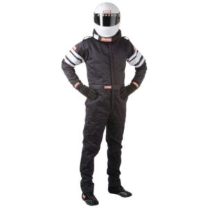 Racequip RQP120004 - Racequip Black 1-Piece 2-Layer Suit-Med. Tall