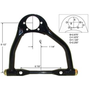 Capital Motorsports UCAM829 - GM Metric 8-1/2" A-arm L/H for Style-A or C Ball Joints