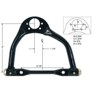 Capital Motorsports UCAM889 - GM Metric 8" A-Arm R/H for Style-B Bolt-In Ball Joint