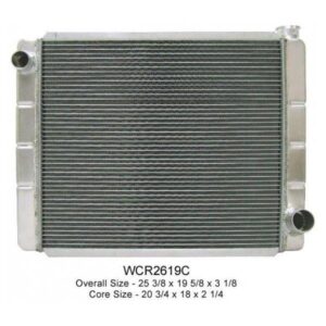 Wicked Cool WCR2619C - 26"x19" Chevy Radiator