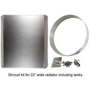 Wicked Cool WCR40020 - Fan Shroud Kit for 22" Wide x 19" Tall Radiators