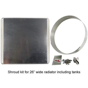 Wicked Cool WCR40021 - Fan Shroud Kit for 26" Wide x 19" Tall Radiators