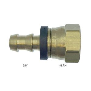 XRP Fittings XRP240068 - #8 Straight x 3/8" Barb (Brass)