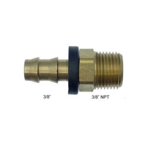XRP Fittings XRP260066 - 3/8" Pipe Thread x 3/8" Barb (Brass)