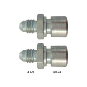 XRP Fittings XRP402604 - #4 X 3/8-24 Male-Female Adapter Fitting (Pair)