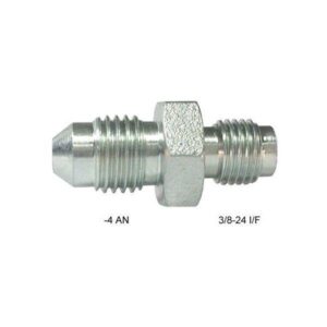 XRP Fittings XRP402714 - #4 Male x 3/8-24" Male Inverted Flare Straight