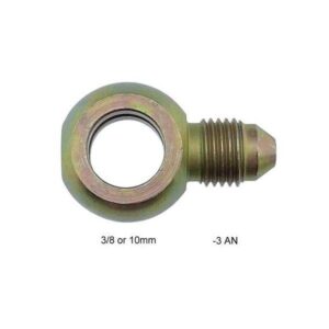 XRP Fittings XRP403803 - #3 X 3/8-24 Short Banjo Fitting