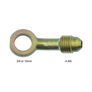XRP Fittings XRP441244 - #4 X 3/8-24 Long Banjo Fitting