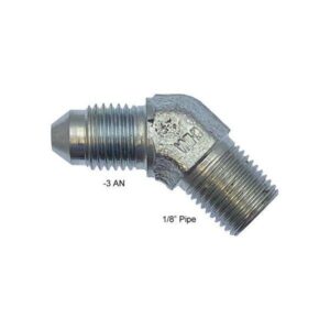 XRP Fittings XRP482303 - #3 To 1/8" Pipe 45 Degree Fitting (Steel)