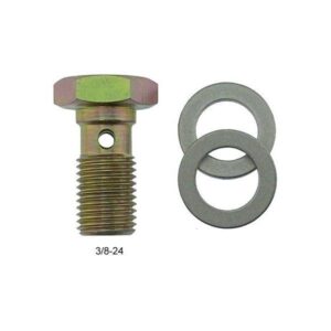 XRP Fittings XRP494303 - 3/8-24 Banjo Bolt for Long Banjo Fittings