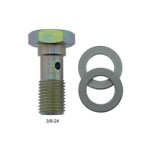 XRP Fittings XRP494313 - 3/8-24 Banjo Bolt for Short Banjo Fittings