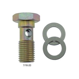 XRP Fittings XRP494704 - 7/16-20 Banjo Bolt for Short Banjo Fitting