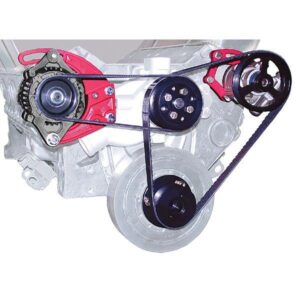 Capital Motorsports PSK602H-35A - Head Mount Serpentine P/S Kit with Alternator - 35 % Reduction